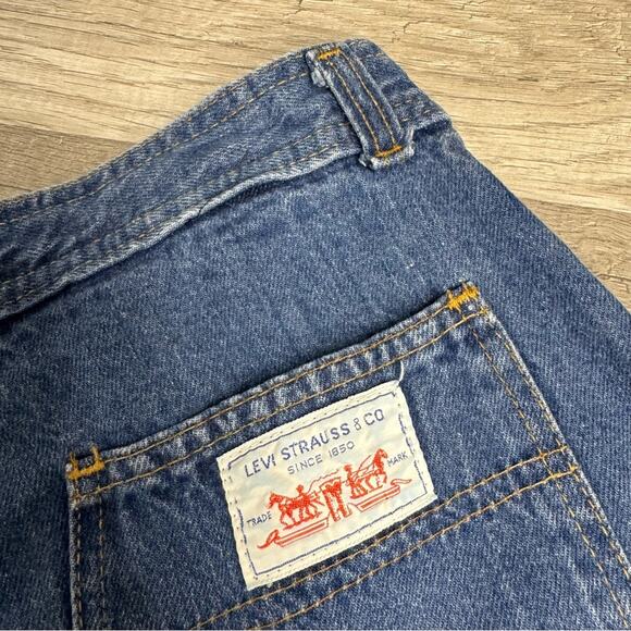 30” Waist Vintage 70s Levi’s Wide Leg Jeans High Rise Flare Talon USA - Picture 7 of 10
